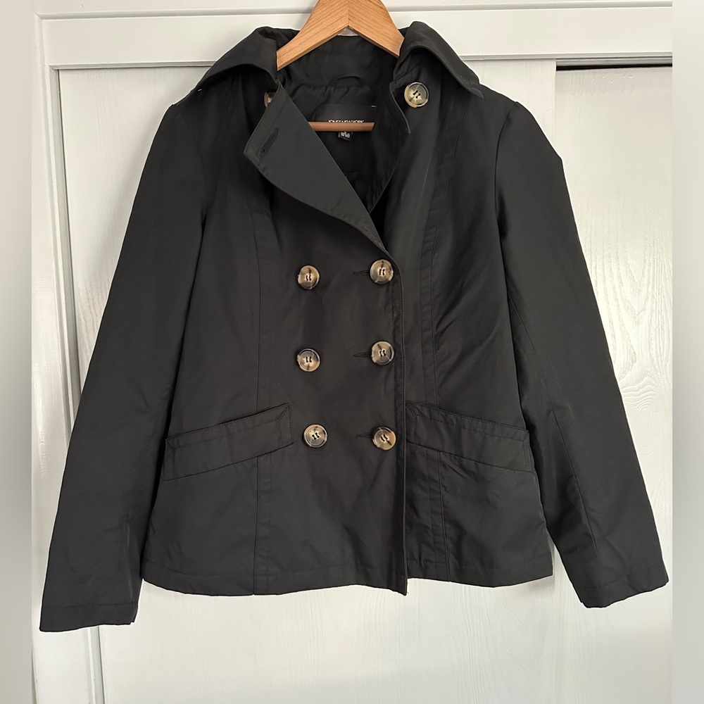 Jones New York Women’s Size Small Black Raincoat